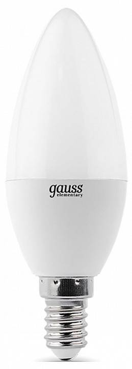 Лампа светодиодная Gauss Elementary C37 E14 12 Вт 4100 К 33122