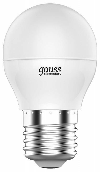 Лампа светодиодная Gauss Elementary A60 6 Вт E27 3000 К 53216