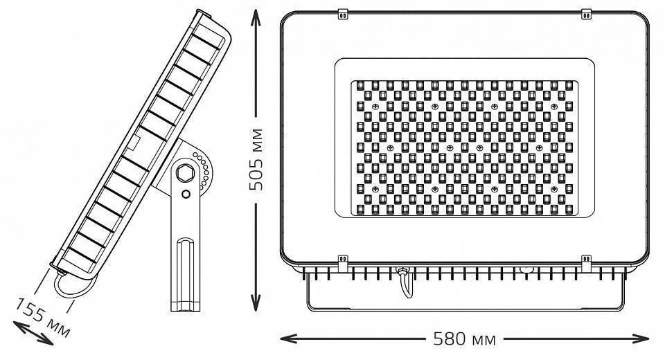 Прожектор светодиодный Gauss Qplus с датчиком движения 400 Вт 6500 К IP65 690511400