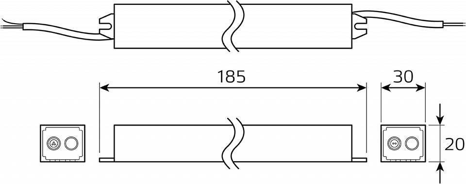 Блок питания для светодиодной ленты Gauss BT521 100 Вт 12 В BT521
