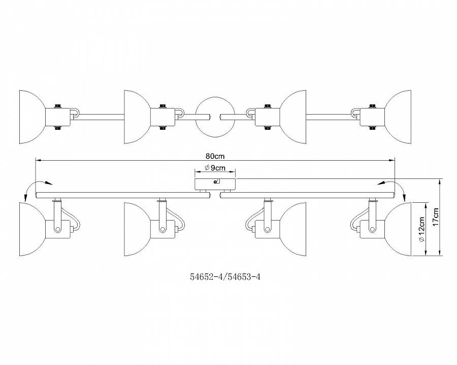 Спот Globo Fabian 4xE14 54653-4