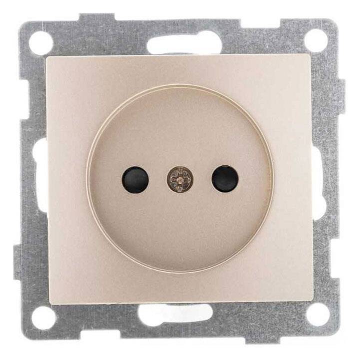 Розетка без заземления и со шторкой, без рамки Gusi Electric BRAVO С10Р2-027