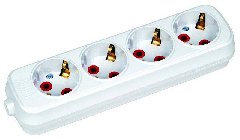 Удлинитель Horoz Electric 4 розетки 3 м без заземления HRZ00001514