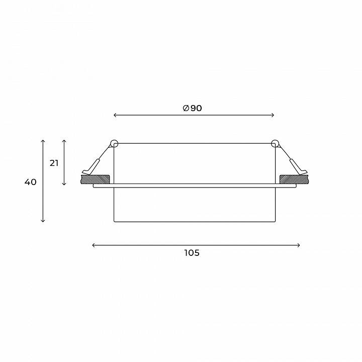Встраиваемый светильник Hesby Lighting Nimbus HSBL_0128