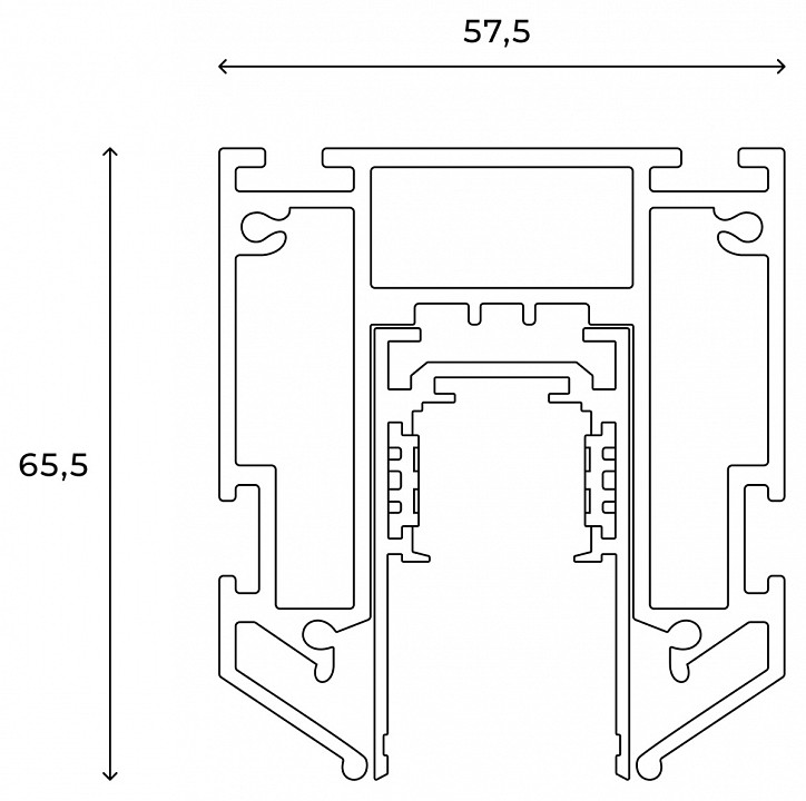 Трек встраиваемый Hesby Lighting ElDeko HSBL_0171