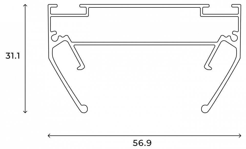 Профиль-держатель Hesby Lighting Skylite HSBL_0192