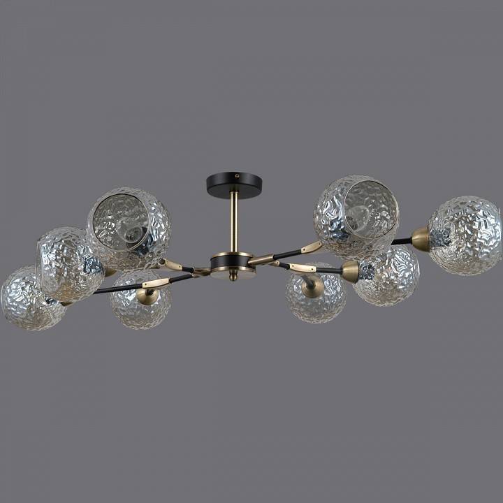 Люстра на штанге ILLUMICO  IL0253-8CSQ-79 BK AB