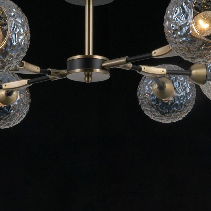 Люстра на штанге ILLUMICO  IL0253-8CSQ-79 BK AB