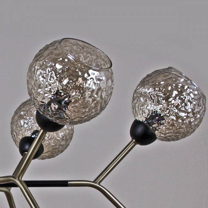 Люстра на штанге ILLUMICO IL0268-12PSQ-79 BK AB