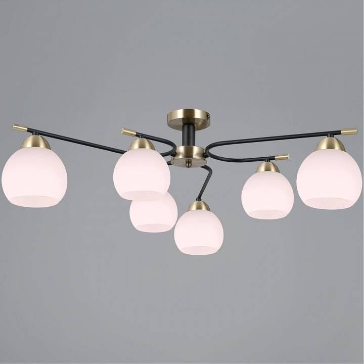 Потолочная люстра ILLUMICO LIBRA IL0638-6CSQ-24 AB BK LIBRA