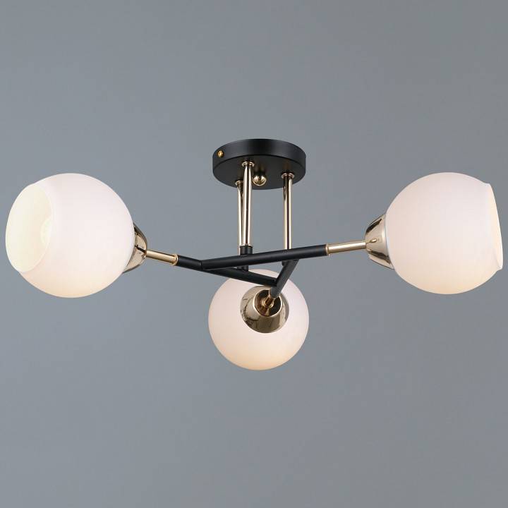 Люстра на штанге ILLUMICO LIBRA 3 лампы IL0689-3CSQ-24 BK FGD