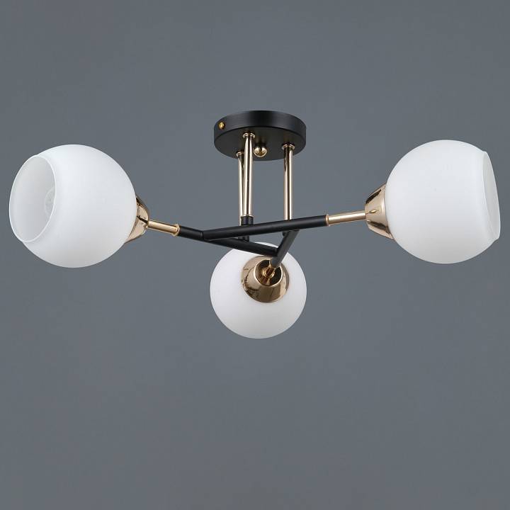 Люстра на штанге ILLUMICO LIBRA 3 лампы IL0689-3CSQ-24 BK FGD