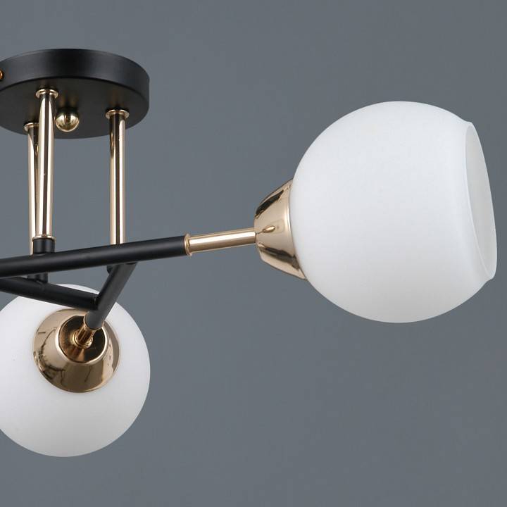 Люстра на штанге ILLUMICO LIBRA 3 лампы IL0689-3CSQ-24 BK FGD