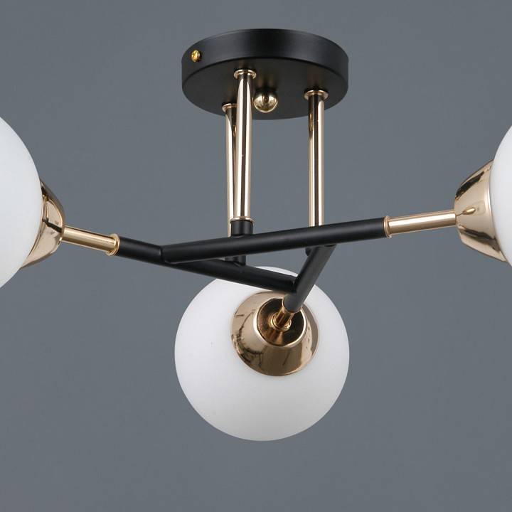 Люстра на штанге ILLUMICO LIBRA 3 лампы IL0689-3CSQ-24 BK FGD