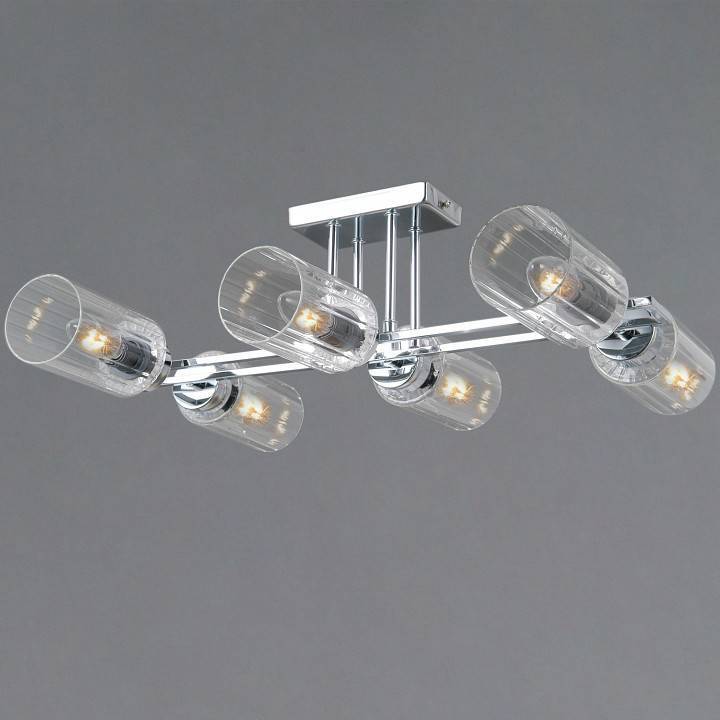 Люстра на штанге ILLUMICO NAPLES IL0780-6CSQ-25 CR NAPLES