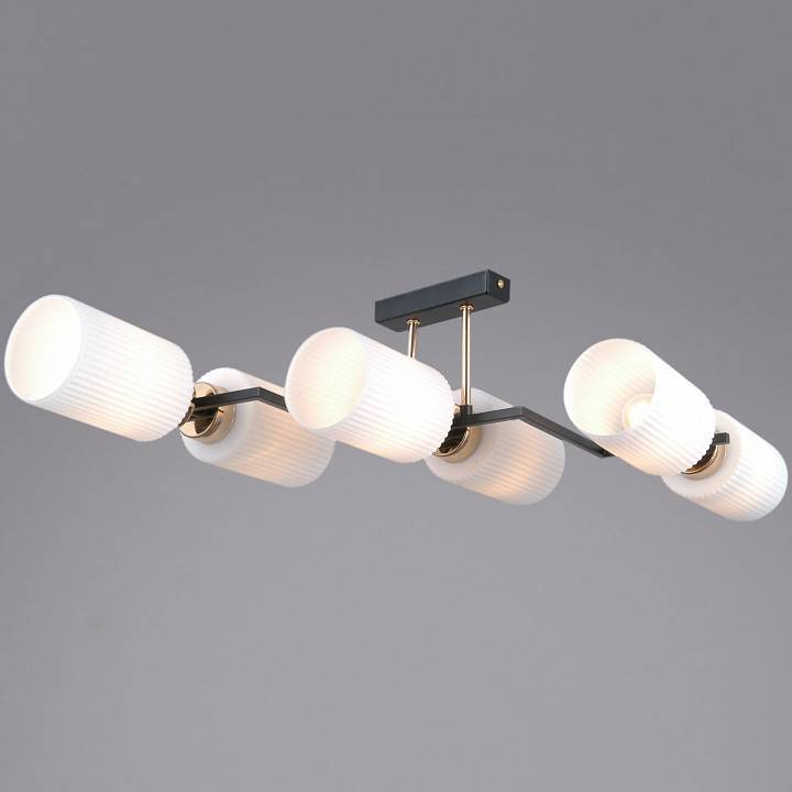 Потолочная люстра ILLUMICO NAPLES IL0809-6ASQ-25 BK AB NAPLES