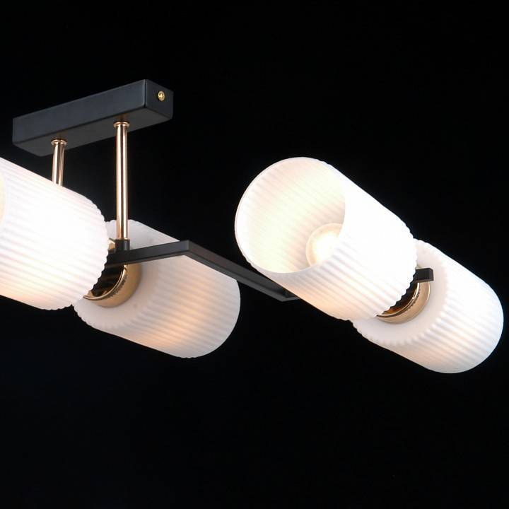 Потолочная люстра ILLUMICO NAPLES IL0809-6ASQ-25 BK AB NAPLES