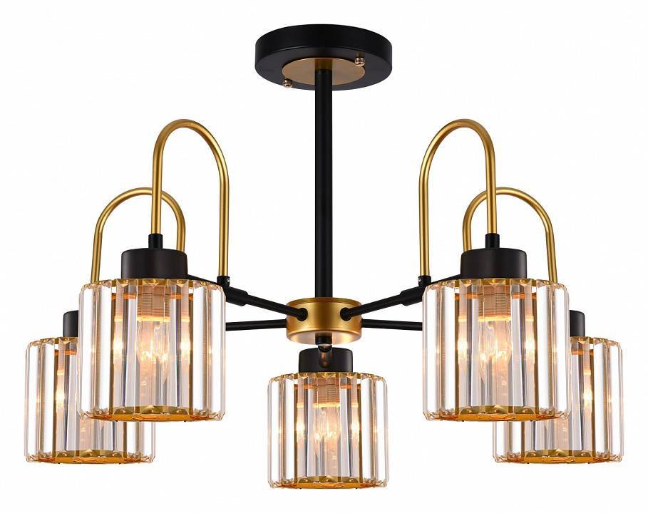 Люстра на штанге ILLUMICO IL1305-5CPA-29 BK GD