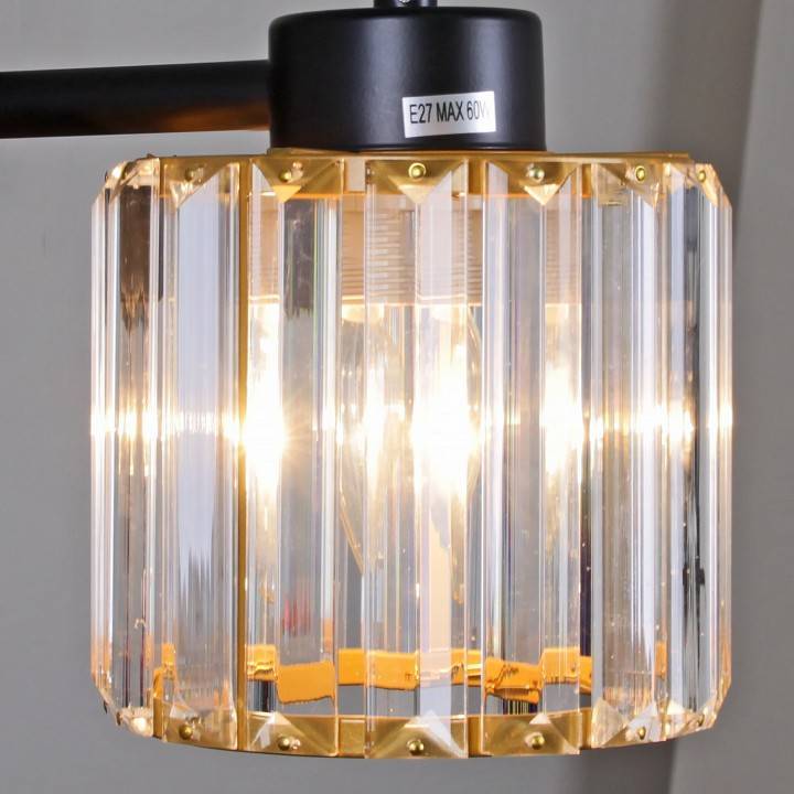 Люстра на штанге ILLUMICO IL1305-5CPA-29 BK GD