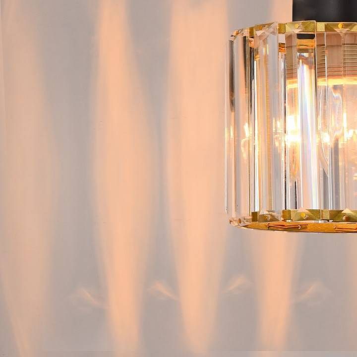 Люстра на штанге ILLUMICO IL1305-5CPA-29 BK GD