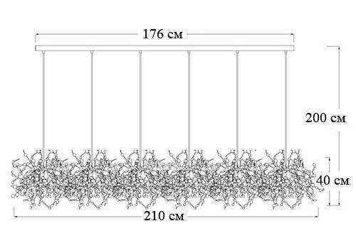 Подвесной светильник Imperiumloft Tezani Argent 40.1444-6
