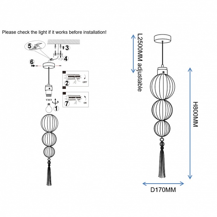 Подвесной светильник Imperiumloft Heathfield Lighting 40.2682-0