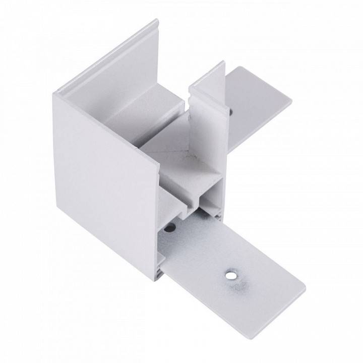 Соединитель угловой L-образный для накладных треков Imex UT25 IL.0007.4101 WH