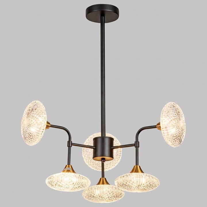 Люстра на штанге Imex 6 ламп MD.1232-6-P-BK+AGD