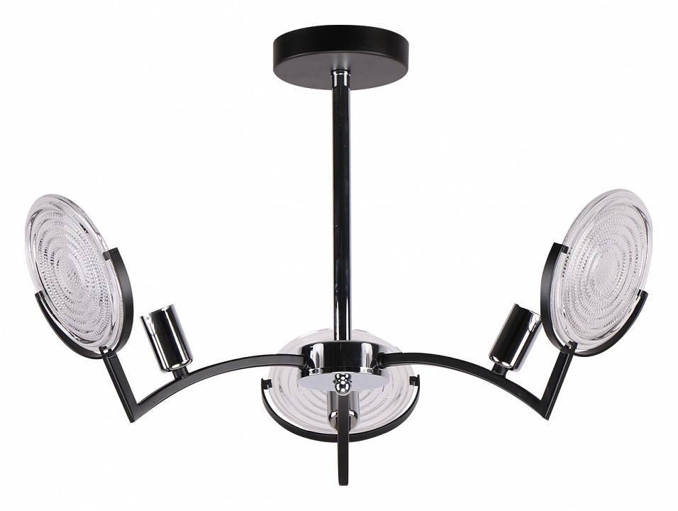 Люстра на штанге Imex MD.51382 3 лампы MD.51382-3-P BCH+BK