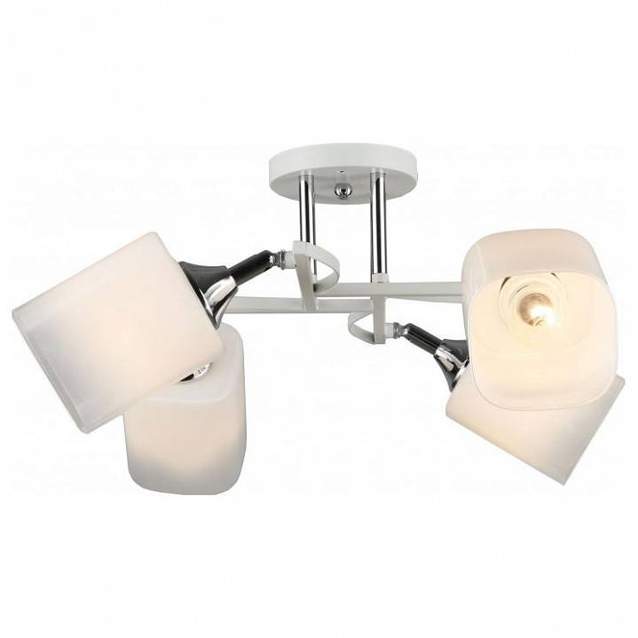 Люстра на штанге Imex MD.5707 4 лампы MD.5707-4-S-WH+CH