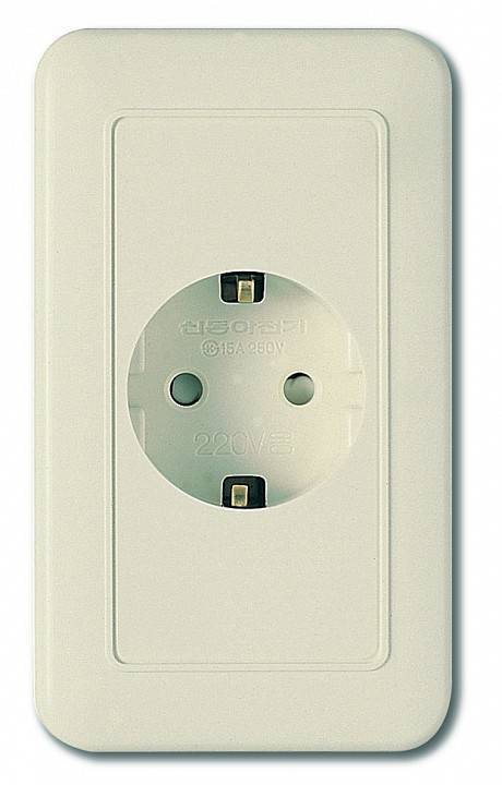 Розетка с заземлением Imex 70 Wide слоновая кость WSN 1121