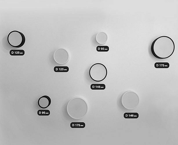 Накладной светильник Italline M04-525-125 M04-525-125 black 4000K