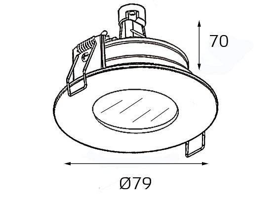 Встраиваемый светильник Italline QSO 006L белый QSO 006L white