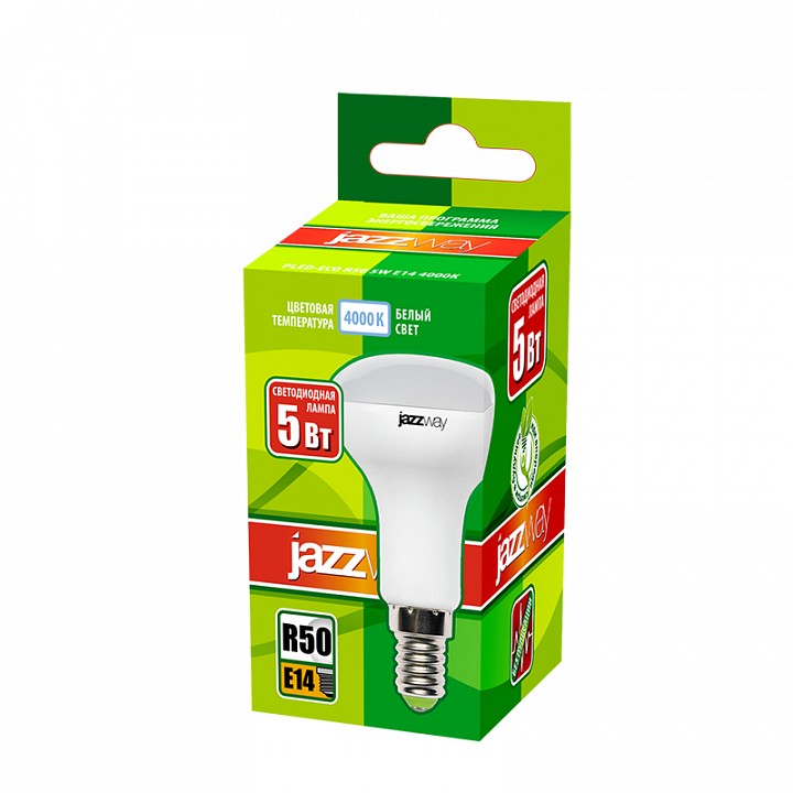 Лампа светодиодная Jazzway  PLED-ECO-R50 5w E14 4000K