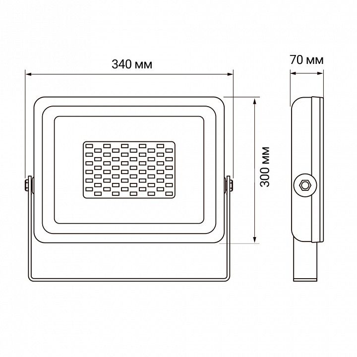Настенно-потолочный прожектор Jazzway  PFL-SС-150W 6500K IP65