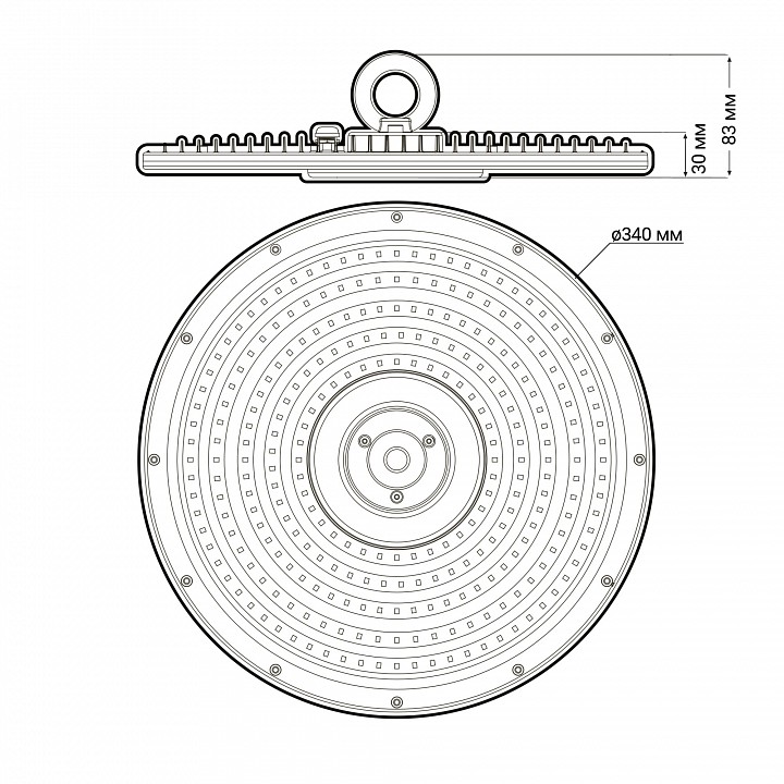 Светильник промышленный Jazzway PHB NLO 02 150 Вт 5000K 90° IP65 PHB NLO 02 150w 5000K 90° IP65