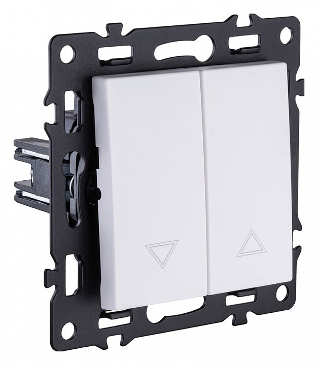 Выключатель для жалюзи без рамки Kollinger Asthetik AS-013WH