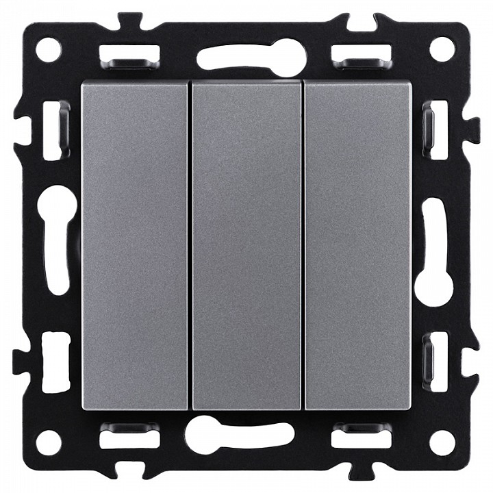 Выключатель трехклавишный без рамки Kollinger Asthetik AS-710GY