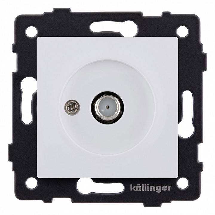 ТВ-розетка и SAT-розетка оконечная без рамки Kollinger  REA-020WM