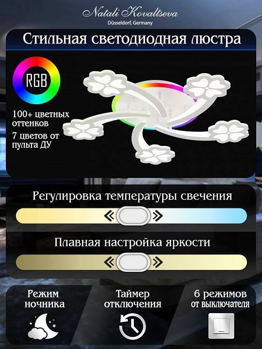 Потолочная люстра Natali Kovaltseva LED Lamps 81420