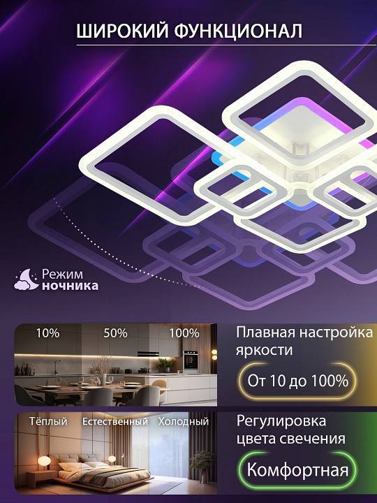 Потолочная люстра Natali Kovaltseva SPEKTR LED LAMPS 81441