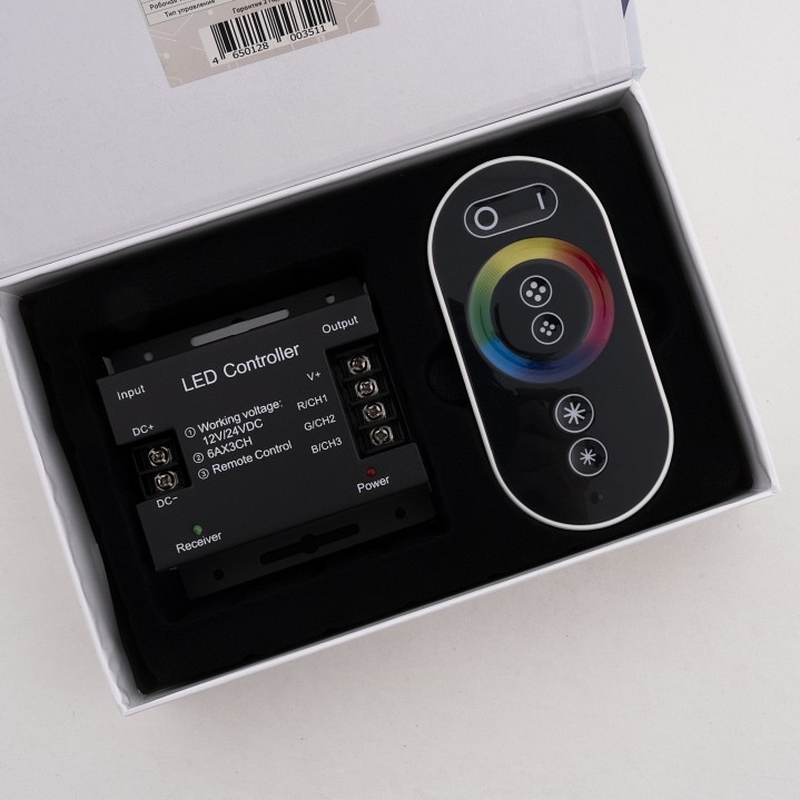 Контроллер-регулятор цвета RGB с пультом ДУ LEDS POWER TH05 003511
