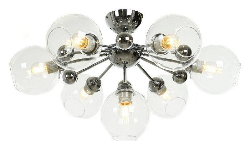 Люстра на штанге LUMINA DECO Devoli LDC 8040-7 CHR+PR