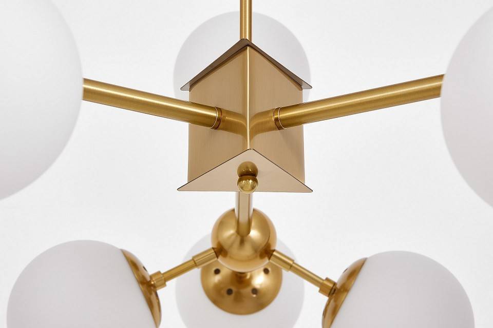 Люстра на штанге Lumina Deco Zodiak LDP 160-12 MD+WT