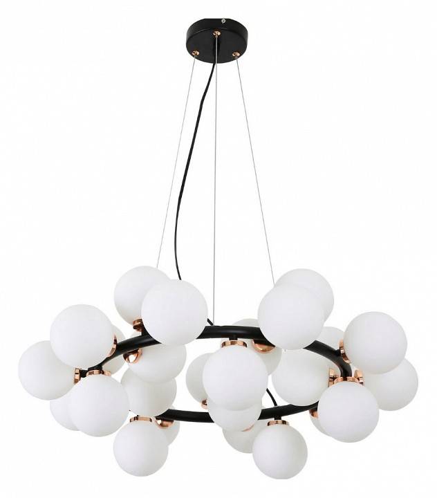 Подвесная люстра LUMINA DECO Marsiada LDP 6033-25 BK+MD