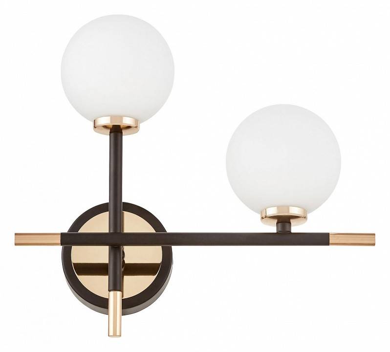 Бра LUMINA DECO Marsiada LDW 6033N-2 RT BK+FGD