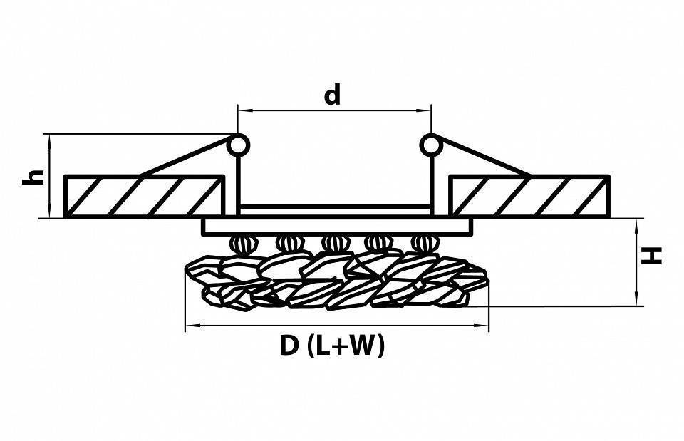 Встраиваемый светильник Lightstar Onora 030304