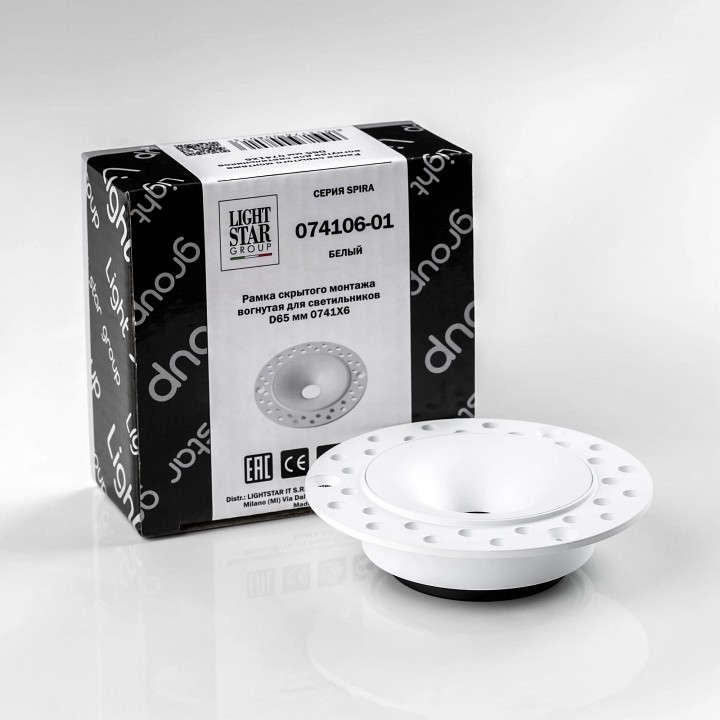 Рамка на 1 светильник Lightstar Spira 074106-01