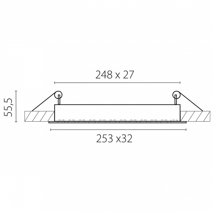 Встраиваемый светильник Lightstar Guarda 080346