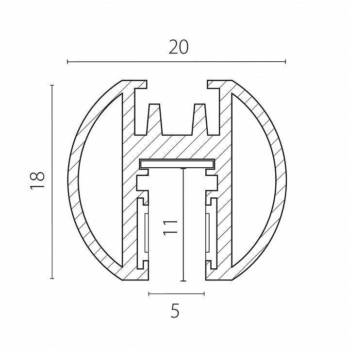 Трек накладной Lightstar Linea 506437